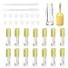 COSIDEA 14pcs Empty 6ml big brush lip gloss tubes for DIY lip gloss,yellow lipgloss containers