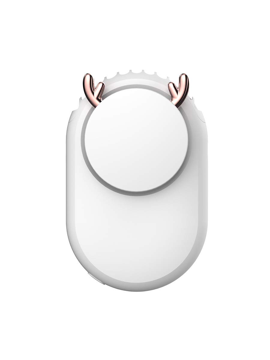 CCChaRLes Mini Ventilador De Mano Portátil Lindo Usb Lento Ventilador De Ventilador Colgante Cable Ventilador Ventilador - Blanco