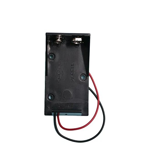 Goliton 10pcs/lot Two Wire Leads Spring Clip 9V Battery Holder Case Storage Box