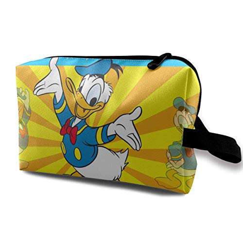 Hdadwy Hängende Kulturbeutel Happy Donald Duck Rasiertaschen für Frauen Mädchen Cover