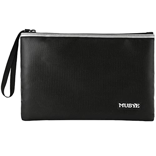 Pochette de rangement ignifuge et étanche à fermeture éclair avec bande réfléchissante, pochette de rangement ignifuge et imperméable pour documents importants, fichiers, espèces, bijoux, passeport