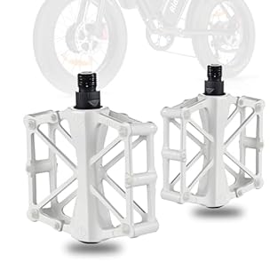 Compatibility with Ridstar Q20: Specifically designed as white pedals for Ridstar Q20, these bicycle pedals offer a universal fit for most electric bike. Quick to install and a great choice for electric bike Superior Anti-Slip Grip: Each pedals featu...