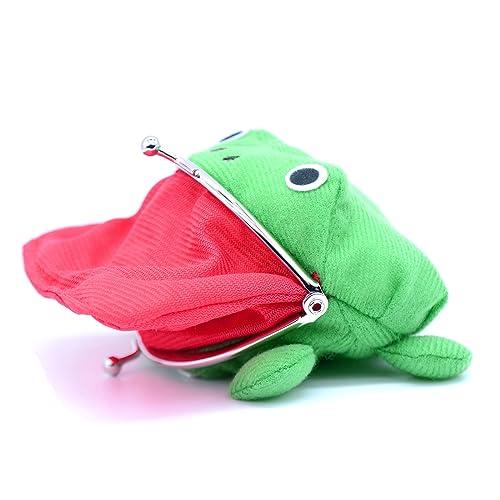 Keast Frog Coin Wallets, Cartoon Animal Frog Coin Bag Coin Pouch Key Credit Card Holder Novelty Toy School Prize Gifts Children's Day Gift Birthday Gift Christmas Gift for Kids2