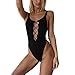 Produktbild TWBB Dessous Damen,Frauen Dessous sexy erotik Dessous nachtwäsche sexy Versuchung siamesische Nightgown Unterwäsche Spitze Clubwear Siamese Babydollkleid Dessous für Damen Bandage Kreuz Bikini