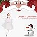 Foxlove Árbol De Navidad Colgante Colgante Navidad Net Yarn Felpa Bailarina Chica...