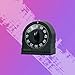 60 Minute Wind Up Timer, Visual Mechanical Timer, from 0 to 60 Minutes, for Kitchen, Hair Color Processing, Tanning, Kids' Home and Classroom Activities or Timeouts, Black