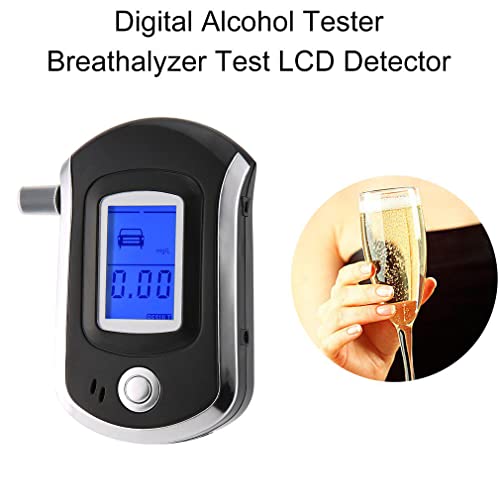 Image of Professional Digital Breath Alcohol Tester AT6000 | Portable High-Accuracy Breathalyzer & Alcohol Detector | Fast BAC Results for Driver, Home, Workplace, Event Safety