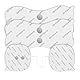 Comfytemp TENS Gerät Elektroden Pads（nur für K6122/K6114）, （2+2）er-Pack Kabellose Pads（6x13/7x9cm） Wiederverwendbare, hochwertigem Selbstklebeleistung und nicht reizendem Elektrotherapie