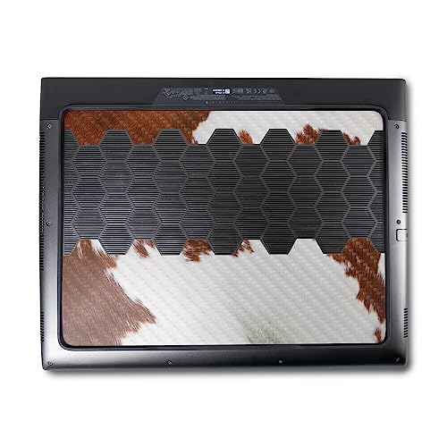 Image of MightySkins Carbon Fiber Skin Compatible with Alienware M18 R1 (2023) Full Wrap Kit - Cow Hide | Protective, Durable Textured Carbon Fiber Finish | Easy to Apply & Change Styles | Made in The USA