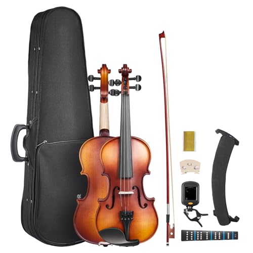 VEVOR Violin 1/4 Size for Adults, Violin Fiddle Set for Beginners Student with Hard Case, Rosin...
