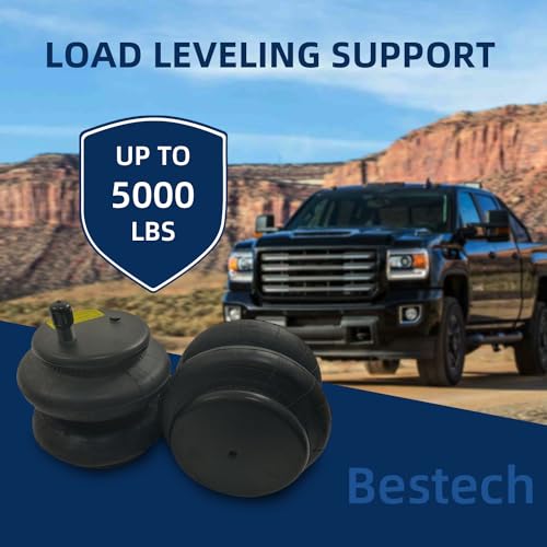 Image of Rear Bag Air Helper Spring Suspension Kit W217602550 5000Lbs for 1999-2004 2008-2016 For Ford F250 F350 Super Duty Ride-Rite 2550