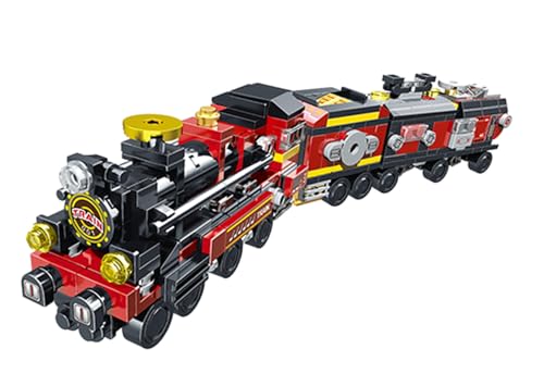 Image of STEM Toy Train Building Blocks Set (96 Pcs, 8-in-1) | DIY Coal Mine Train Kit for Kids 7+ Years (Boys & Girls) | Educational Robotics Toy | Engineering, Creativity & Problem Solving Skill