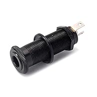 This is a very good quality Barrel Jack with 4 pins,Compatible with most electric guitars Inside hole diameter: 1/4" (6.35mm); Thread diameter: 11.8mm Length without poles: about 39mm; Total length including poles: about 45mm 3 prong (2 live / 1 eart...