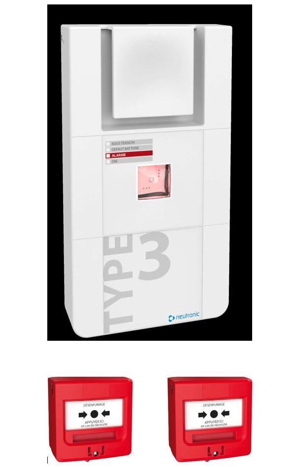 KIT Alarme Incendie T3 NEUTRONIC avec Deux DM