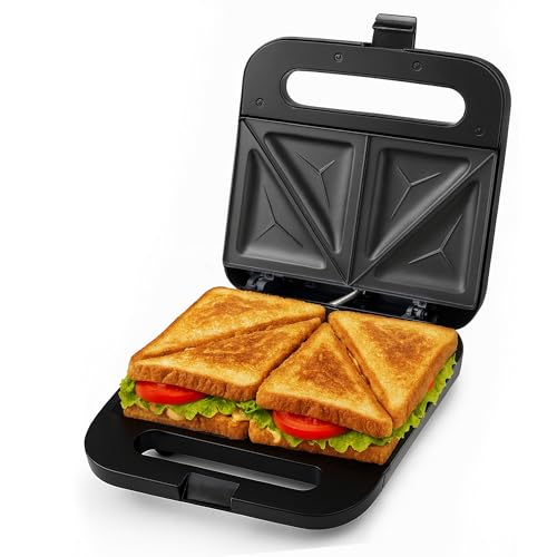 OVENTE Electric Sandwich Maker with Non-Stick Plates