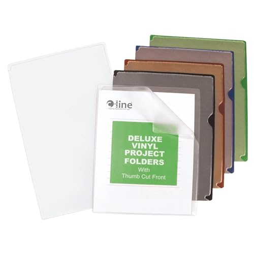 Support pour dossiers vinyle C-Line Letter dos colorés antireflet ultra-robuste