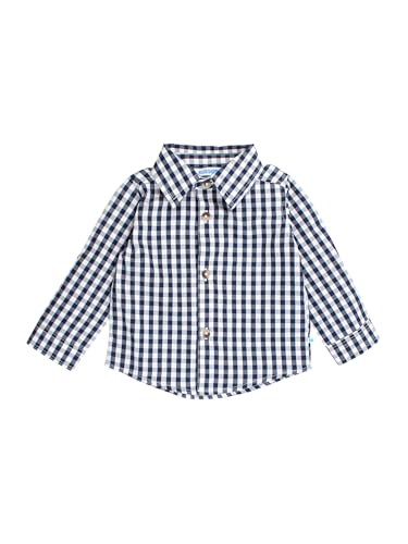 Image of RUGGEDBUTTS Boys Solid Cotton Long Sleeve Button Down Shirt with Button Tabs