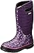 Bogs Classic Flower Stripe Waterproof Insulated Rain Boot (Toddler/Little Kid/Big Kid), Purple Multi,11 M US Little Kid