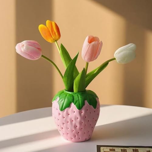 Pot de fleurs en forme de fraise, le cadeau idéal pour la maison - 8
