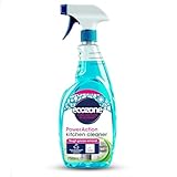 Ecozone PowerAction Kitchen Cleaner, Powerful Degreaser Kitchen Spray, Multi Surface Cleaning Spray, Light Limescale Remover, Vegan Friendly Eco Conscious Natural Cleaning Products - 750ml