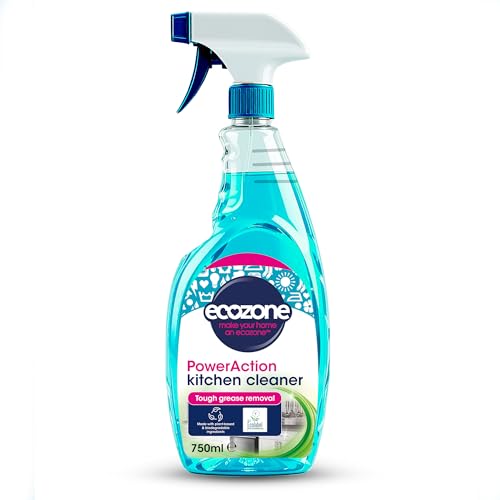 Ecozone PowerAction Kitchen Cleaner, Powerful Degreaser Kitc