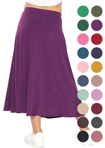 Image of STRETCH IS COMFORT Girls Skirts Flowy A Line Knee Length and Ankle Length | Elastic Waist, Kids School Skirt, Girls Maxi Skirt, Black Skirt For Girls, Faldas Para Ninas, Girls Long Skirt, Long skirts