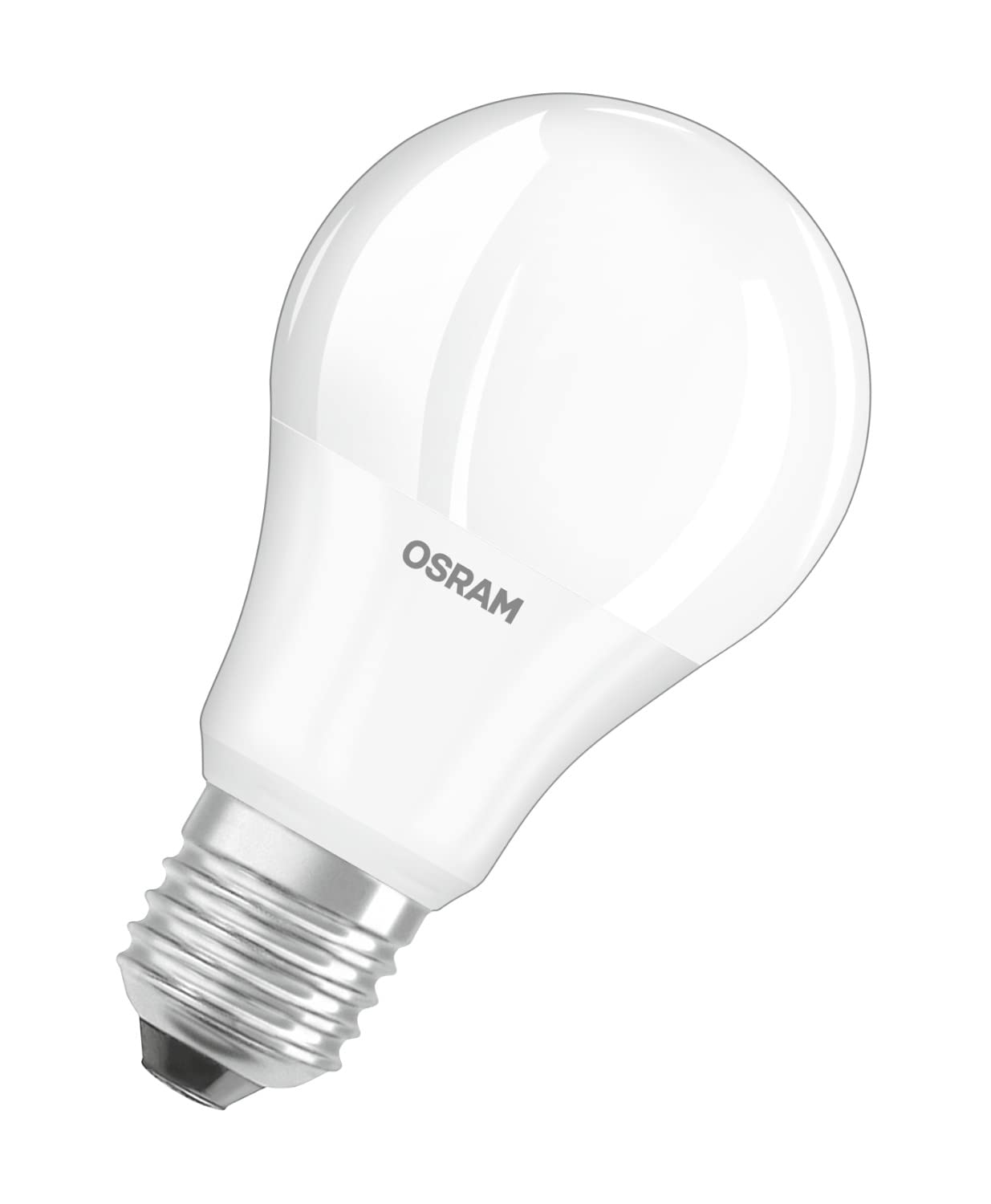 OSRAM LED Base Classic A, en forma de bombilla con casquillo E27, No regulable, Sustituye a 60 vatios, Mate, Blanco cálido - 2700 Kelvin, 10 x paquete de 3