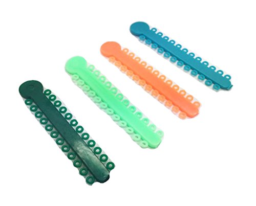 SDent® 10 Packs = 1008pcs Dental Orthodontic Ligature Tie Elastic Rubber 24 * 42 per Pack Color Mixed Randomly