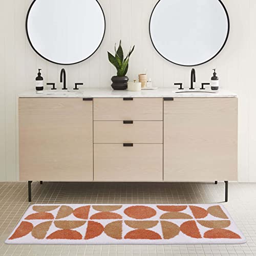 Haocoo Bathroom Runner Rug, 18X47 Inch Long Bathroom Rugs Non Slip Bathtub Mat, Luxury Soft Absorbent Plush Microfiber Washable Runner Rug Carpet For Bathroom Floor Mat Sink Tub #TOP7