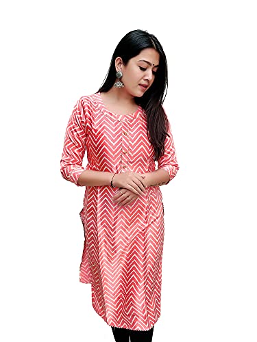 Image of Prijam Traditional Straight Long Kurti Mashru Leriya