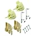 Prime-Line MP101152 Channel Balance Accessories, Nylon and Steel Components, FS101-Top and FS152-Btm, 10 Pack, Silver, 10 Piece