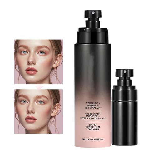 Spray Fijador De Maquillaje Para El Rostro - Ultra Fino Impermeable - 190ml Facial Hidratante de Acabado | Para Piel Seca y Grasa Uso Diario Fiesta Viaje Deporte Verano Mujeres Niñas