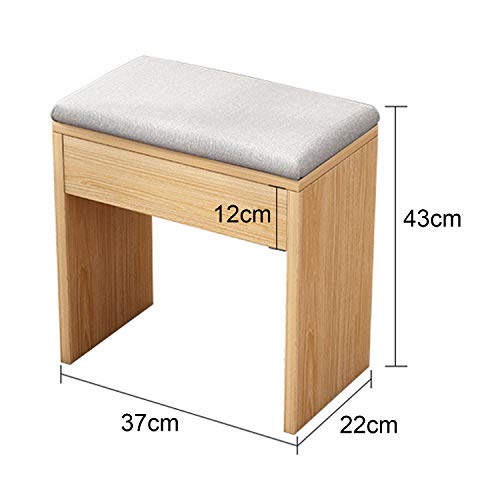 Taburete cuadrado de comedor moderno y silla acolchada para tocador de mujer 4