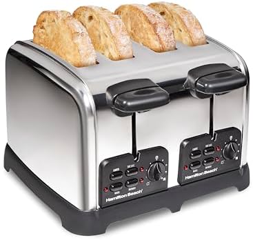 Hamilton Beach Retro 4 Slice Toaster With Sure-Toast Technology, ...