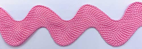 Image of 1-1 /2 inch Giant Jumbo RIC Rac (Pink, 5 Yards)