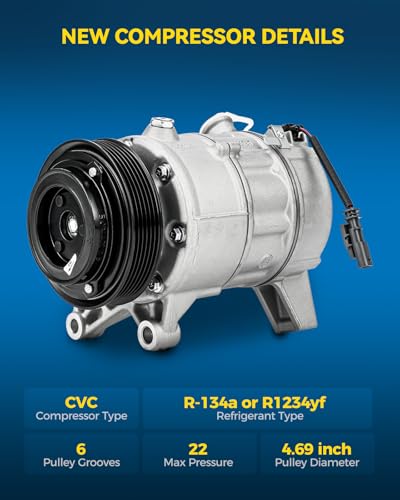 Image of PHILTOP Air Conditioner AC Compressor for Chevy Impala 2014-2020,Equinox 2016-2017 3.6L,LaCrosse 2016, 2013-2015 3.6L,Cadillac XTS 2016, 2013-2015 3.6Liter,2014,2017-2019 3.6T,Terrain 2015-2017