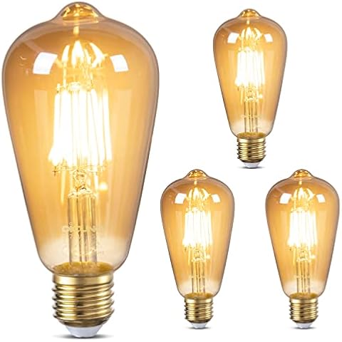DiCUNO Bombilla de Filamento LED E27 6W Cover