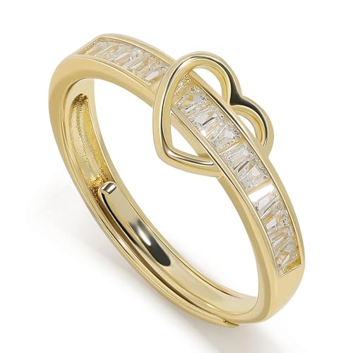 Bague ajustable en argent Meissa : encolure large sans problème de taille