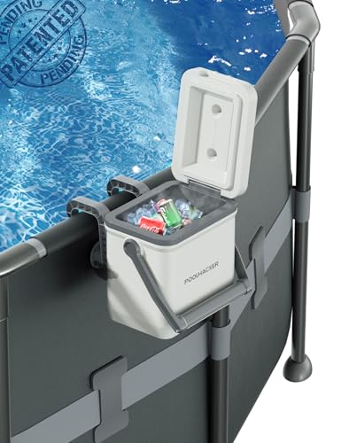 Original Since 2023 Pool Cooler, Insulated Cooler Hard Cooler with Handle for Above-Ground Pools, Keeps Ice for up to 3 Days, Portable Poolside Cooler Swimming Pool SPA Accessories