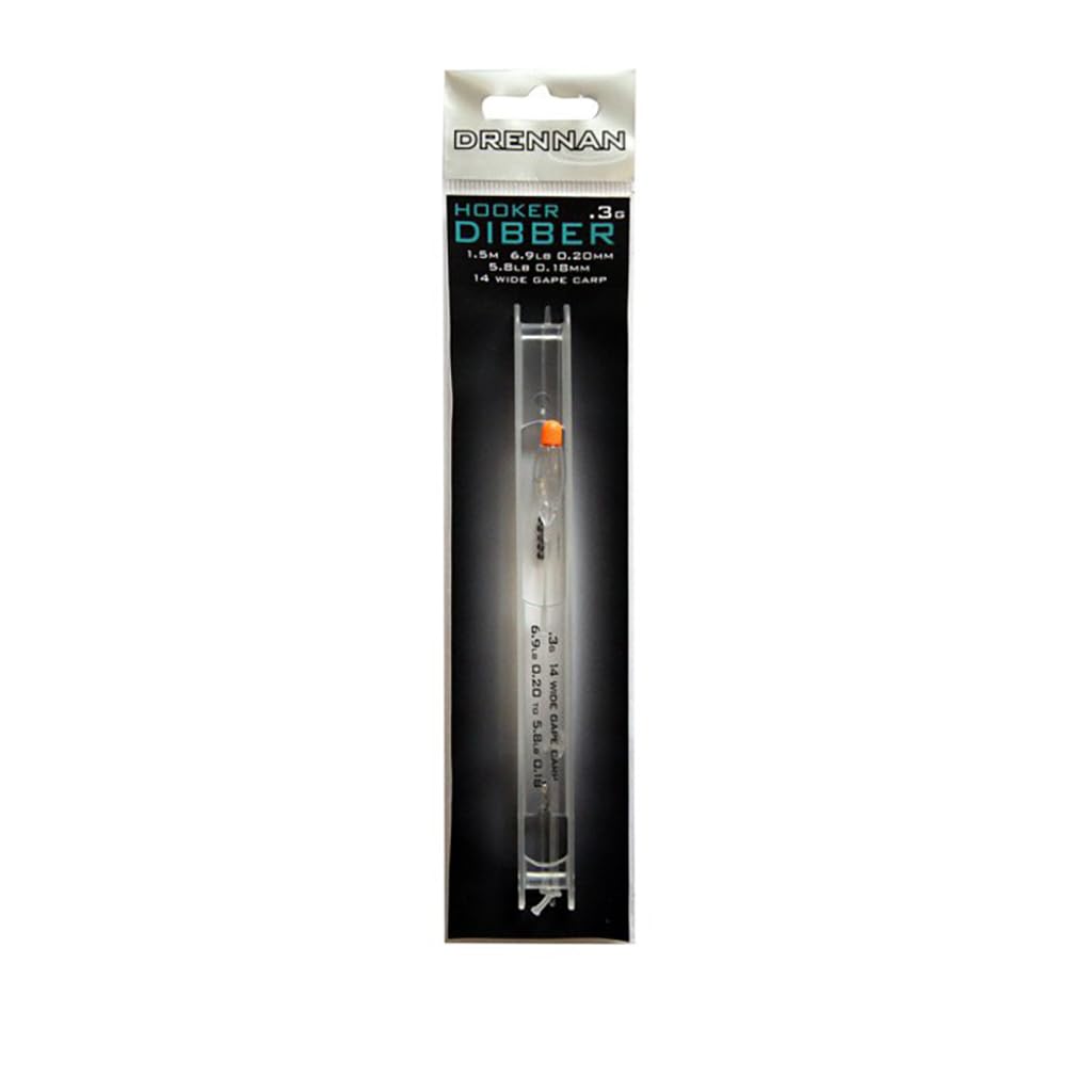 Drennan Crystal Dibber Hooker Pole Rig 0.3g | Barbless Size 14