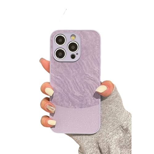 Coque de protection caméra iPhone 15 Pro Max violette en silicone souple contre les rayures