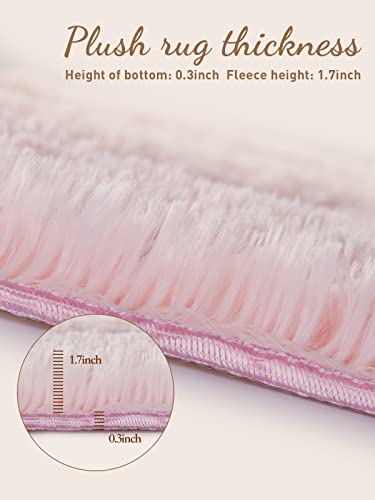 Medeunk 8X10 Area Rugs Pink Super Soft Fluffy Upgrade Sponge Non-Slip No Shedding For Living Room Bedroom Girls/Boys Room Dorm Playroom Lounge Home Decor #TOP2