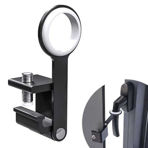 Mayoii Blocco di sicurezza per finestre a prova di bambino e animali domestici, senza foratura, facile da installare, regolabile, in lega di alluminio, protezione anti-caduta (93 mm)