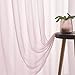 Christmas Baby Pink Sheer Pink Voile Curtains Short Translucent Solid Color 45 Inch Length Rod Pocket Baby Pink Sheers 45 Inches Long For Small Windows Bedroom Living Room Kitchen 2 Panels 52x45