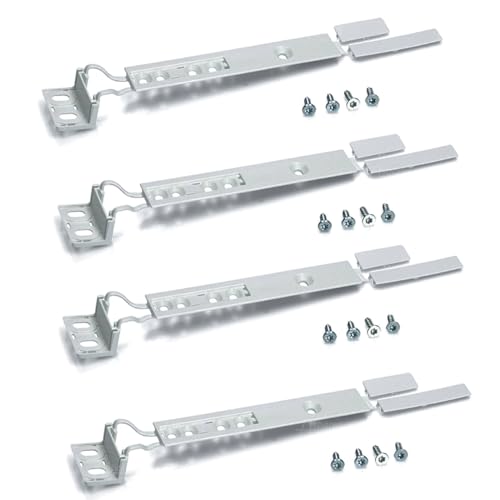 Aspares Kit de montaje deslizante para puerta de armario de refrigerador y congelador compatible con Zanussi 4055372405
