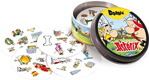 Asmodee - Dobble : Astérix - Jeux de société - Jeux de cartes - Jeu d'observation et de rapidité - Jeu adulte et enfant à partir de 6 ans - 2 à 8 joueurs - 15 min - Version française