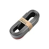 Yonput 1 PC Car Front Bumper Lip, 8.2Ft/2.5M Car Carbon Fiber Front Lip, Universal Side Skirt Front Lip Splitter Spoiler Car Front Bumper Guard Waterproof Protection (Black)