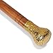 Imagen de bastón De Madera con de Vintage Antiguo Perilla Flor Oro Latón Finalisar Hecho A Mano Ligero Decorativo Regalo Ideal para Hombres Mujeres Y Mayores Adultos