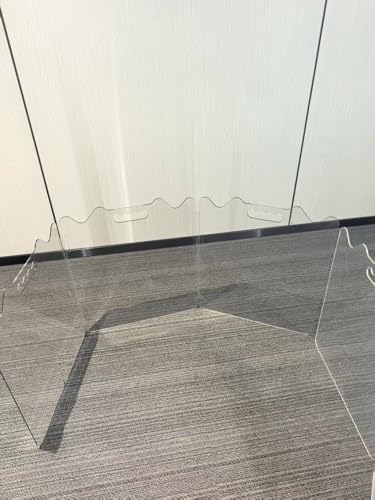 Clear Acrylic Pet Dog Gate: Indoor Freestanding Foldable PuppyGates (4 Panels)