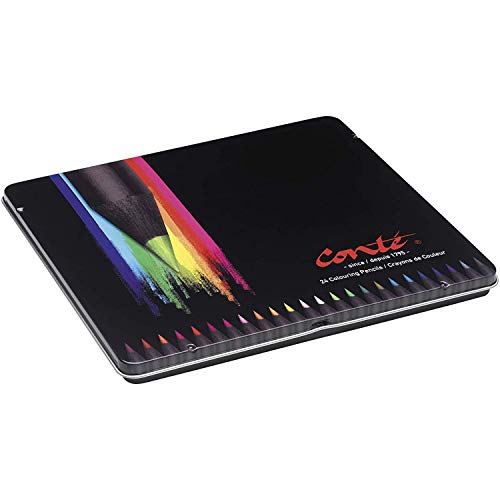 Crayons de couleur Conté Ecriture boîte de 24 pour offrir ou dessiner